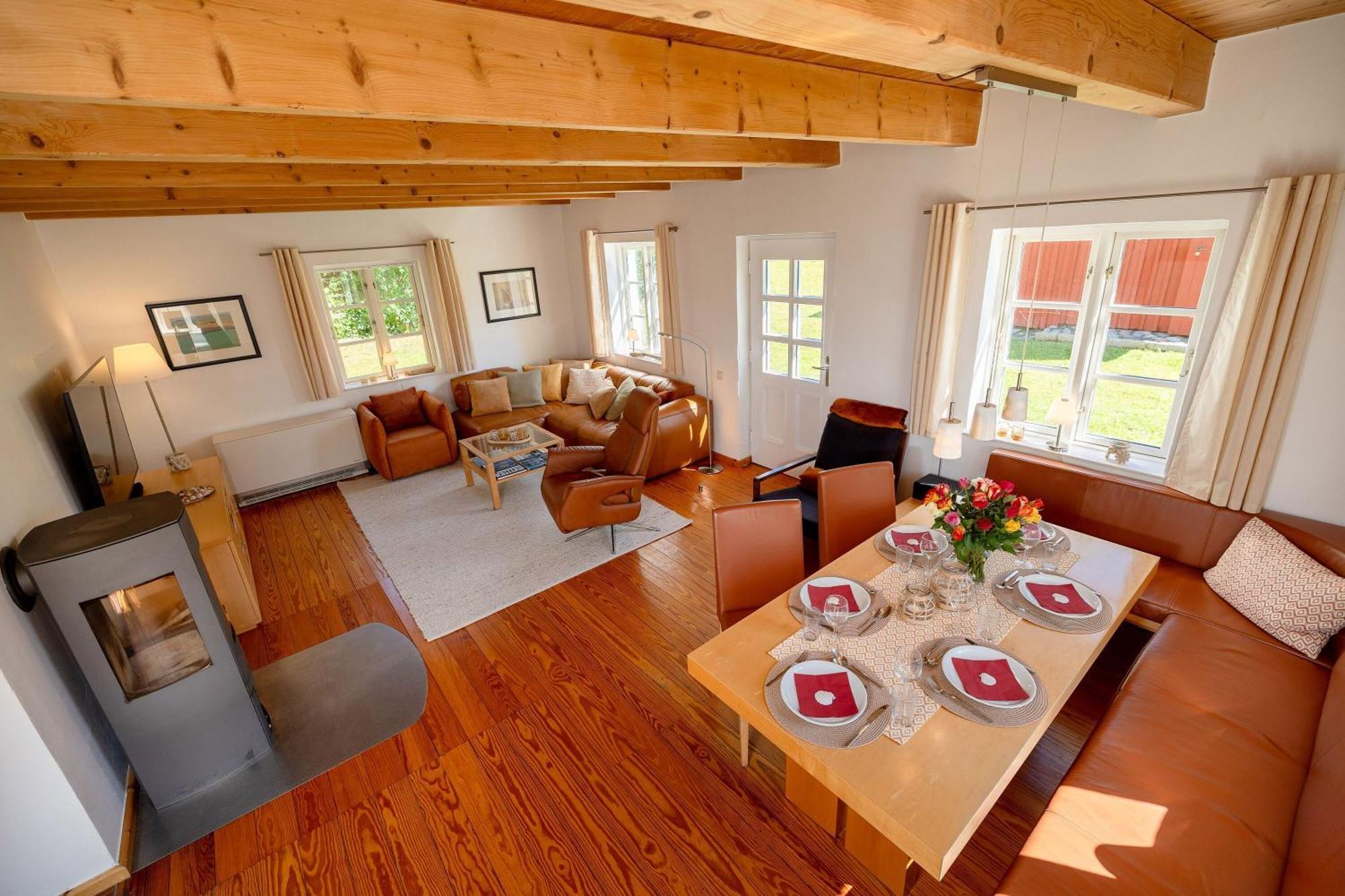 Ferienhaus Preetz 1A - Idylle Unter Reet Burtevitz ภายนอก รูปภาพ